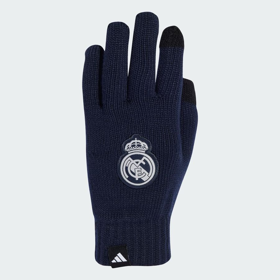 Real Madrid Player Gloves - Legend Ink/Metallic Silver-SoccerKits Hub | Buy Soccer Jerseys Online