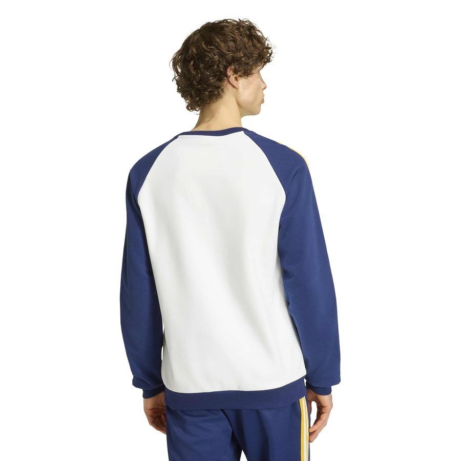 Real Madrid Sweatshirt OG - White/Dark Blue - Men's-SoccerKits Hub | Buy Soccer Jerseys Online