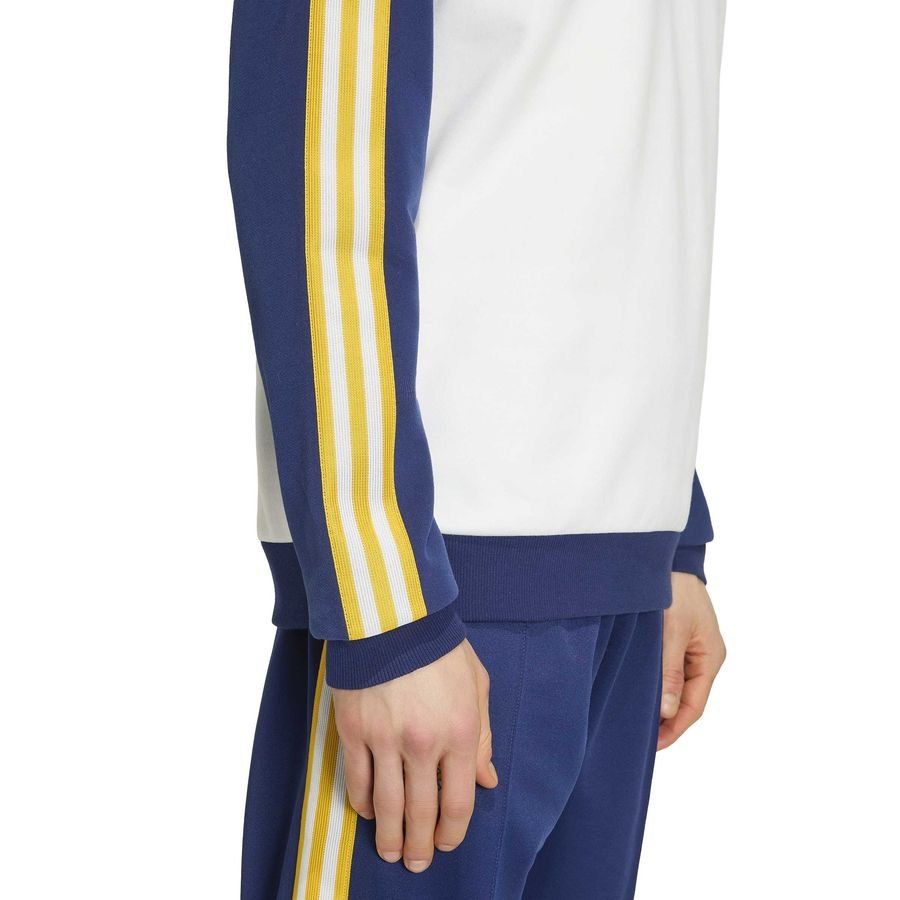 Real Madrid Sweatshirt OG - White/Dark Blue - Men's-SoccerKits Hub | Buy Soccer Jerseys Online