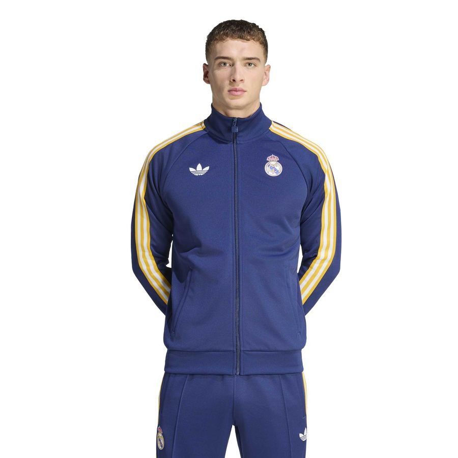 Real Madrid Track Top OG - Dark Blue - Men's-SoccerKits Hub | Buy Soccer Jerseys Online