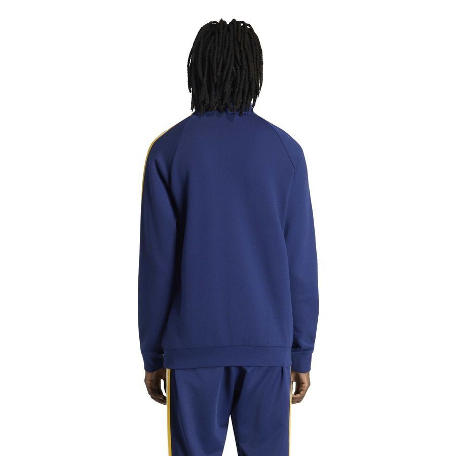 Real Madrid Track Top OG Half Zip - Dark Blue - Men's-SoccerKits Hub | Buy Soccer Jerseys Online
