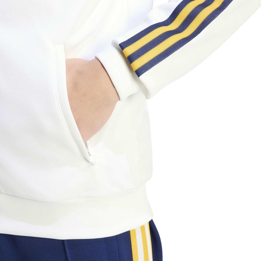 Real Madrid Track Top OG - White - Men's-SoccerKits Hub | Buy Soccer Jerseys Online