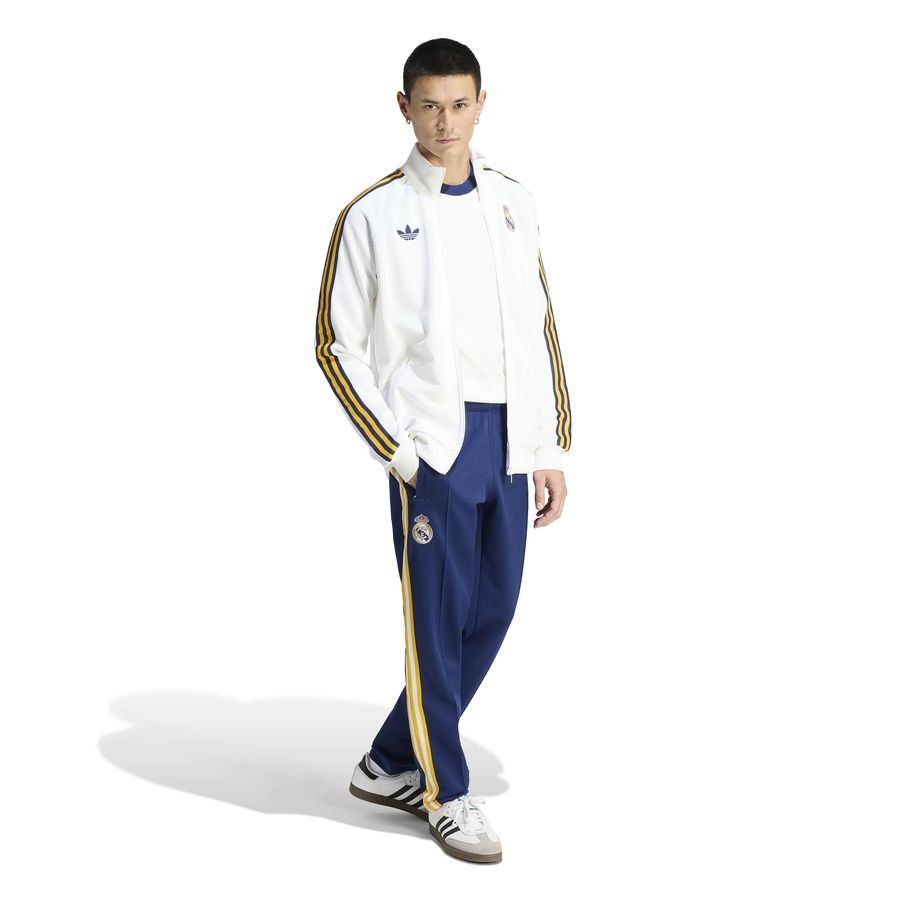 Real Madrid Track Top OG - White - Men's-SoccerKits Hub | Buy Soccer Jerseys Online