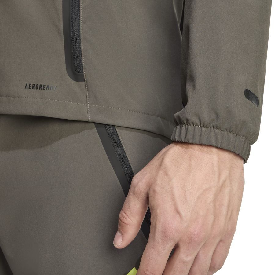 Real Madrid Training Jacket Tiro 25 Competition Vis Tech Travel - Utility Grey/Semi Frozen Yellow - Men's-SoccerKits Hub | Buy Soccer Jerseys Online