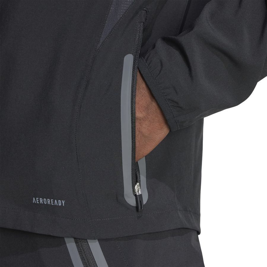 Real Madrid Training Jacket Tiro 25 Pro Vis Tech Travel - Black/Lucid Lemon - Men's-SoccerKits Hub | Buy Soccer Jerseys Online
