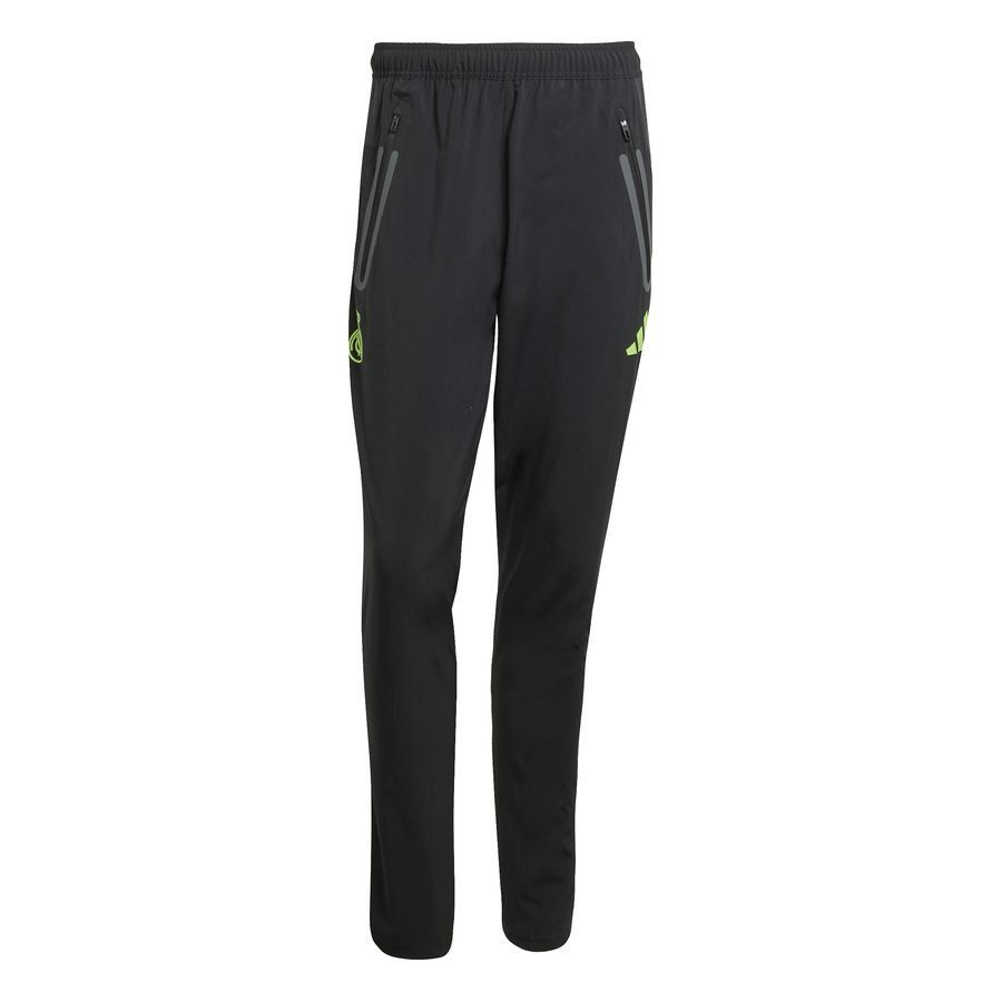 Real Madrid Training Trousers Tiro 25 Pro Vis Tech Travel - Black/Lucid Lemon - Men's-SoccerKits Hub | Buy Soccer Jerseys Online