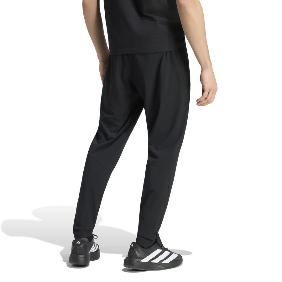 Real Madrid Training Trousers Vis Tech Travel - Black - Men's-SoccerKits Hub | Buy Soccer Jerseys Online