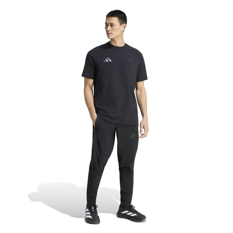 Real Madrid Training Trousers Vis Tech Travel - Black - Men's-SoccerKits Hub | Buy Soccer Jerseys Online