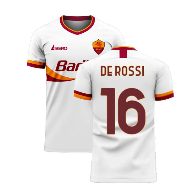 Roma 2025-2026 Away Concept Football Kit (Libero) (DE ROSSI 16)-SoccerKits Hub | Buy Soccer Jerseys Online
