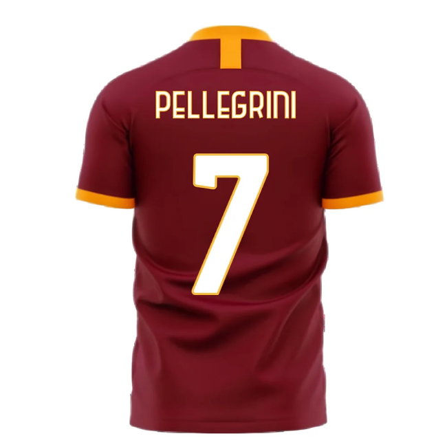 Roma 2025-2026 Home Concept Football Kit (Libero) (PELLEGRINI 7)-SoccerKits Hub | Buy Soccer Jerseys Online