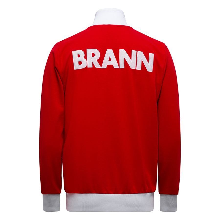 SK Brann Retro Track Top - Red/White - Men's-SoccerKits Hub | Buy Soccer Jerseys Online
