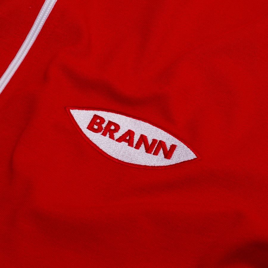 SK Brann Retro Track Top - Red/White - Men's-SoccerKits Hub | Buy Soccer Jerseys Online