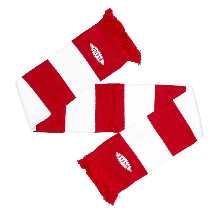 SK Brann Striped Scarf White Red-SoccerKits Hub | Buy Soccer Jerseys Online