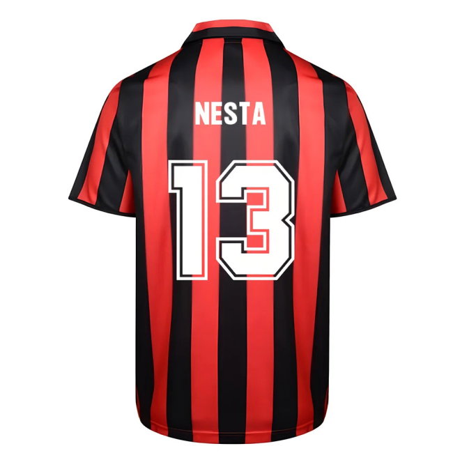 Score Draw Ac Milan 1988 Retro Football Shirt (NESTA 13)-SoccerKits Hub | Buy Soccer Jerseys Online
