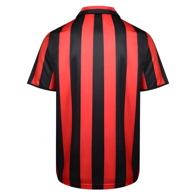 Score Draw Ac Milan 1988 Retro Football Shirt (DESAILLY 8)-SoccerKits Hub | Buy Soccer Jerseys Online