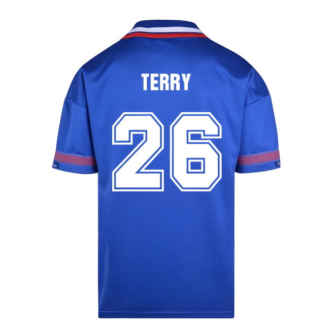 Score Draw Chelsea 1994 Retro Football Shirt (TERRY 26)-SoccerKits Hub | Buy Soccer Jerseys Online