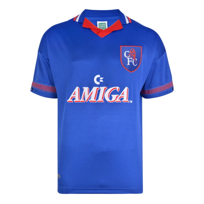 Score Draw Chelsea 1994 Retro Football Shirt (DROGBA 11)-SoccerKits Hub | Buy Soccer Jerseys Online