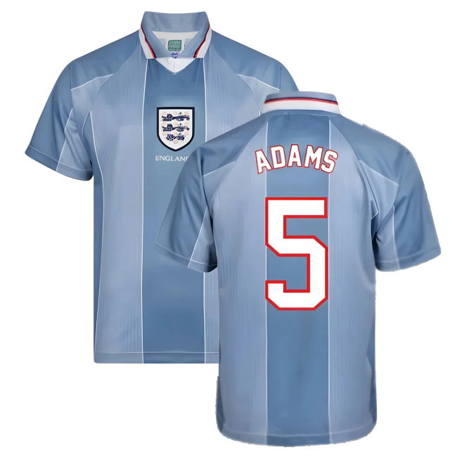 Score Draw England 1996 Away Euro Championship Retro Football Shirt (Adams 5)-SoccerKits Hub | Buy Soccer Jerseys Online