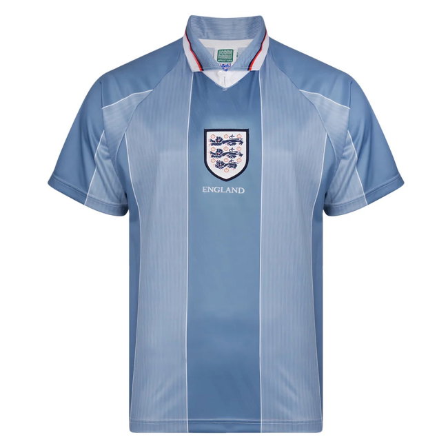 Score Draw England 1996 Away Euro Championship Retro Football Shirt (GASCOIGNE 8)-SoccerKits Hub | Buy Soccer Jerseys Online