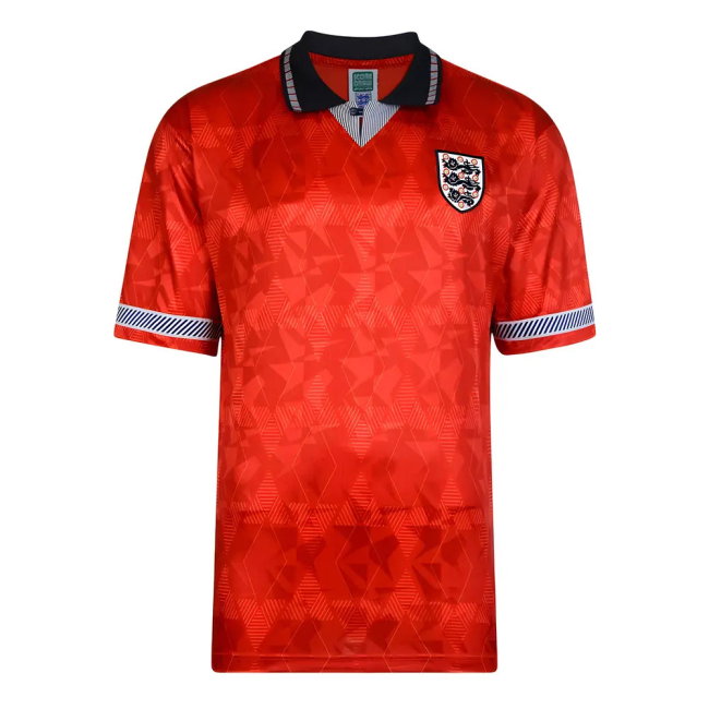 Score Draw England World Cup 1990 Away Shirt (Butcher 6)-SoccerKits Hub | Buy Soccer Jerseys Online