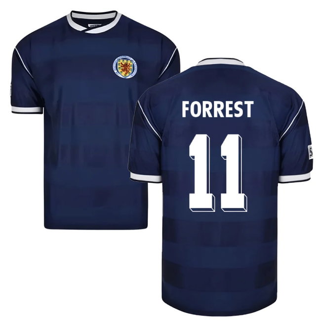 Score Draw Scotland 1986 Retro Football Shirt (Forrest 11)-SoccerKits Hub | Buy Soccer Jerseys Online