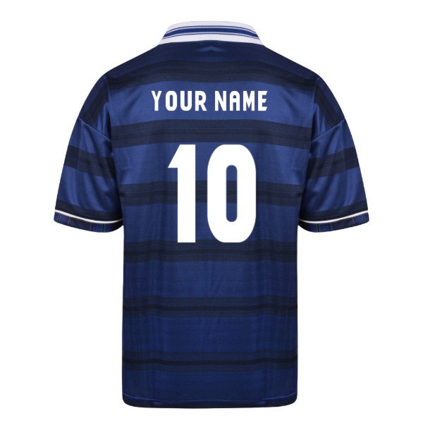 Score Draw Scotland 1998 World Cup Finals Retro Football Shirt (Your Name)-SoccerKits Hub | Buy Soccer Jerseys Online