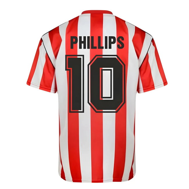 Score Draw Sunderland 1990 Retro Football Shirt (Phillips 10)-SoccerKits Hub | Buy Soccer Jerseys Online