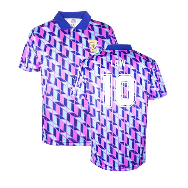 Scotland 1990 Fourth Retro Shirt (LAW 10)-SoccerKits Hub | Buy Soccer Jerseys Online