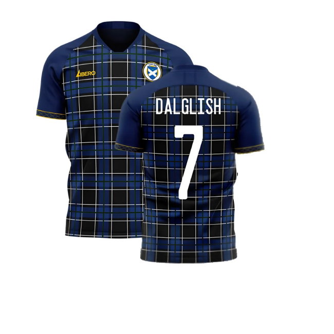 Scotland 2025-2026 Home Concept Football Kit (Libero) (DALGLISH 7)-SoccerKits Hub | Buy Soccer Jerseys Online