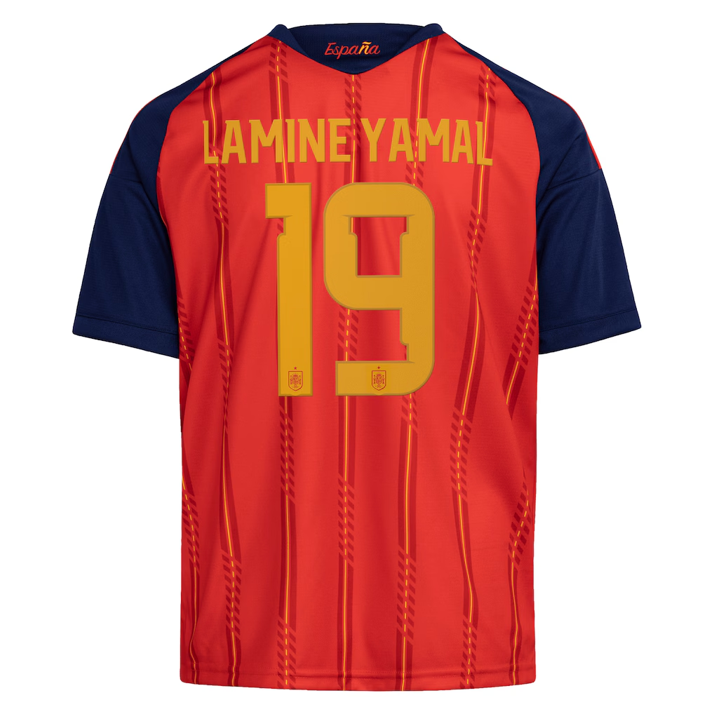 Spain Home Shirt World Cup 2026 LAMINE YAMAL 19 - Men's