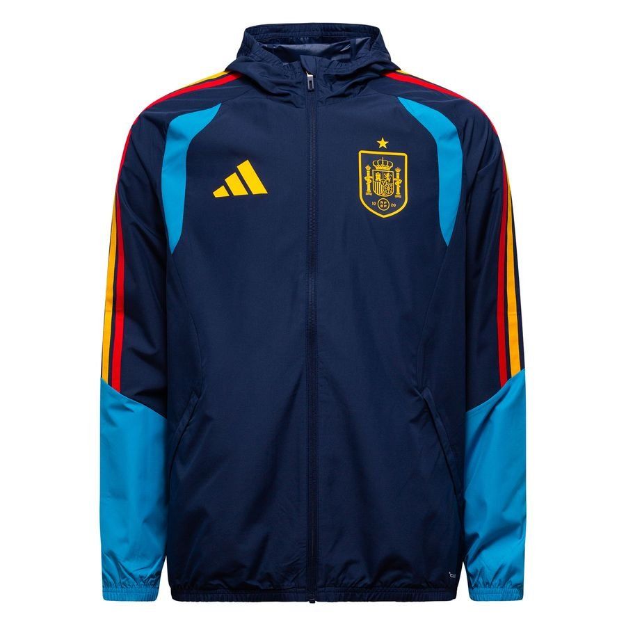 Spain Jacket Tiro 26 All Weather World Cup 2026 - Night Indigo - Men's-SoccerKits Hub | Buy Soccer Jerseys Online