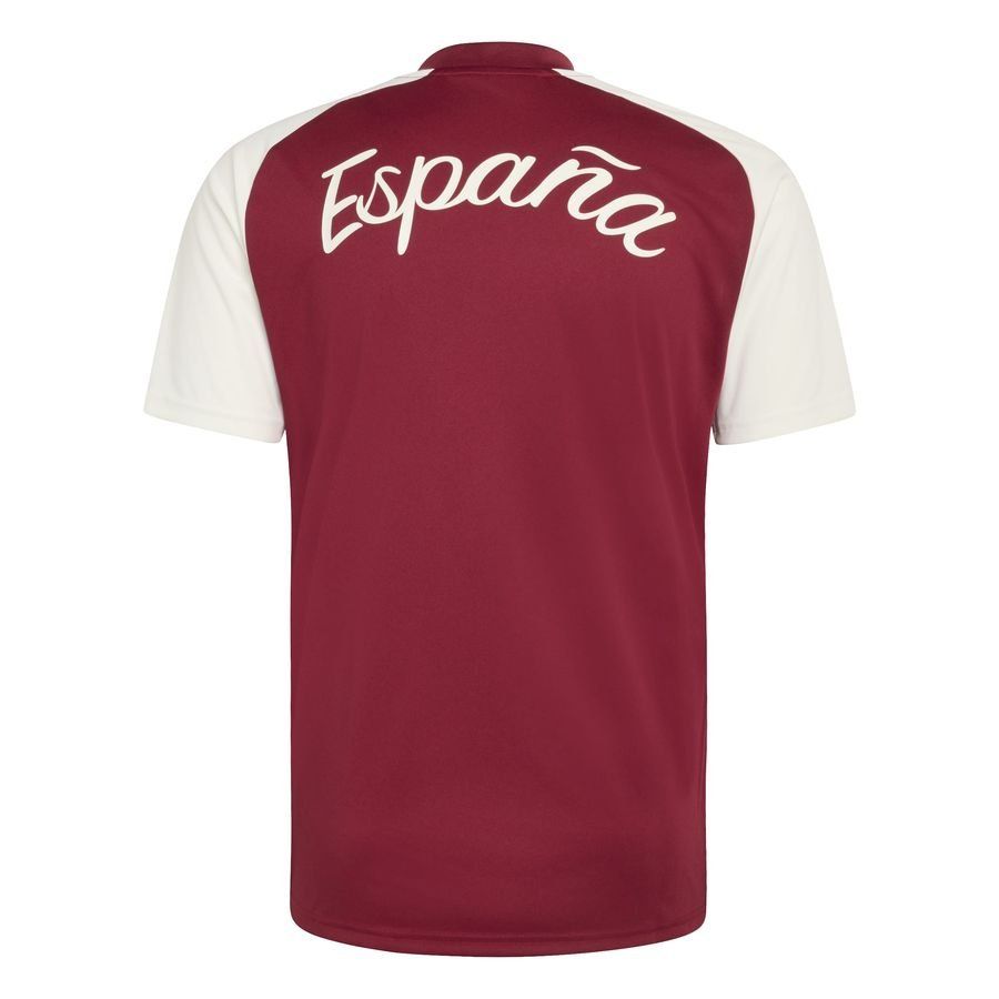 Spain Training T-Shirt Pre Match Away World Cup 2026 - Collegiate Burgundy - Men's-SoccerKits Hub | Buy Soccer Jerseys Online