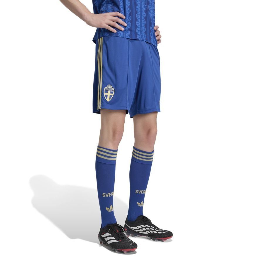 Sweden Away Shorts World Cup 2026 - Men's-SoccerKits Hub | Buy Soccer Jerseys Online