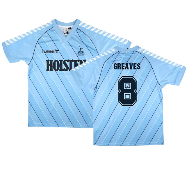 Tottenham 1985/87 Retro Hummel Away Shirt (GREAVES 8)-SoccerKits Hub | Buy Soccer Jerseys Online