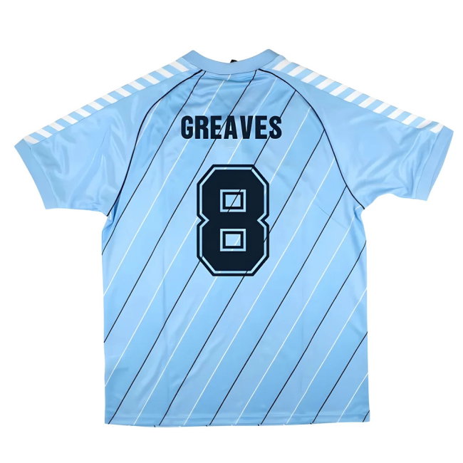 Tottenham 1985/87 Retro Hummel Away Shirt (GREAVES 8)-SoccerKits Hub | Buy Soccer Jerseys Online