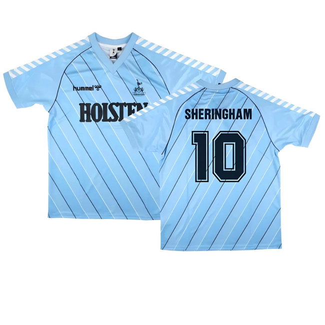 Tottenham 1985/87 Retro Hummel Away Shirt (SHERINGHAM 10)-SoccerKits Hub | Buy Soccer Jerseys Online