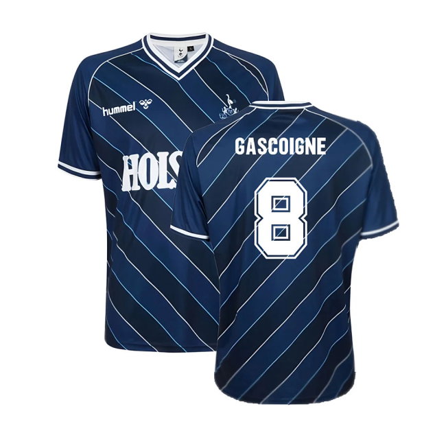 Tottenham 1986 Retro Away Shirt (GASCOIGNE 8)-SoccerKits Hub | Buy Soccer Jerseys Online