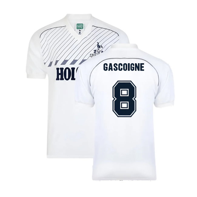 Tottenham 1986 Retro Home Shirt (GASCOIGNE 8)-SoccerKits Hub | Buy Soccer Jerseys Online