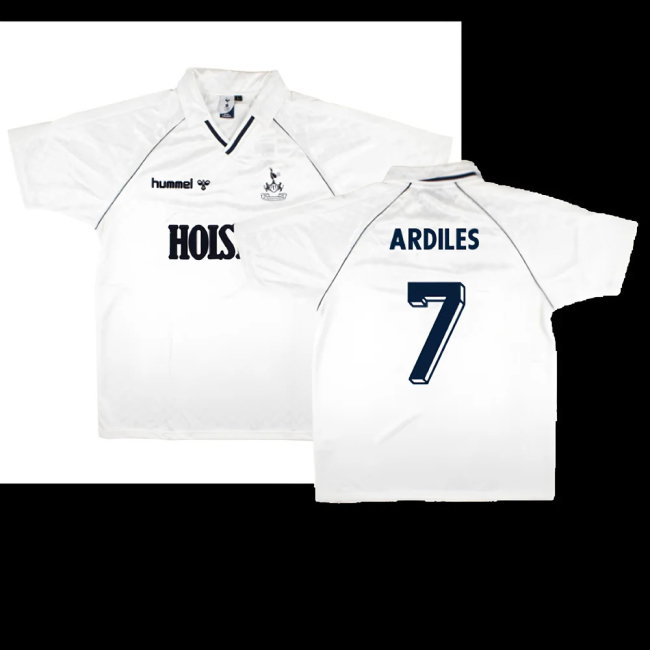Tottenham 1989 Retro Hummel Home Shirt (Ardiles 7)-SoccerKits Hub | Buy Soccer Jerseys Online
