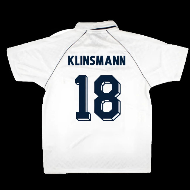 Tottenham 1989 Retro Hummel Home Shirt (Klinsmann 18)-SoccerKits Hub | Buy Soccer Jerseys Online