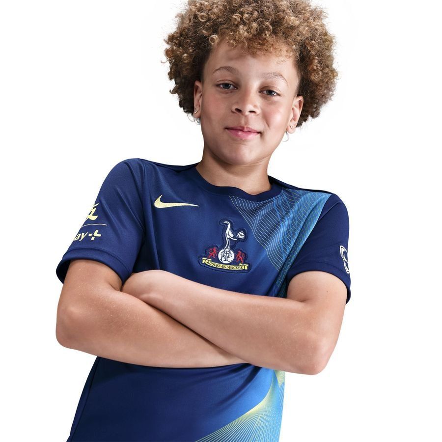 Tottenham Training T-Shirt Dri-FIT Academy Pro Pre Match 3rd - Blue Void/Dynamic Yellow Kids-SoccerKits Hub | Buy Soccer Jerseys Online