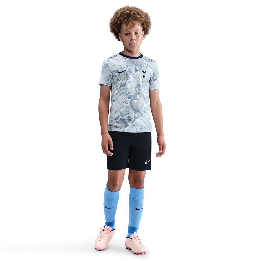Tottenham Training T-Shirt Dri-FIT Academy Pro Pre Match - White/Light Iron Ore/Binary Blue Kids-SoccerKits Hub | Buy Soccer Jerseys Online