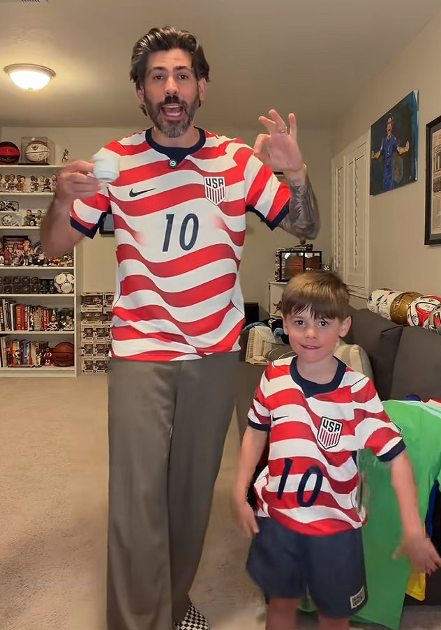USA Home Shirt World Cup 2026 Fan Photo