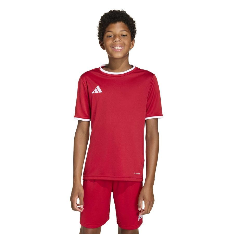 adidas Playershirt Entrada 26 - Team Power Red/White Kids-SoccerKits Hub | Buy Soccer Jerseys Online