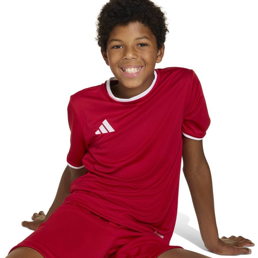 adidas Playershirt Entrada 26 - Team Power Red/White Kids-SoccerKits Hub | Buy Soccer Jerseys Online