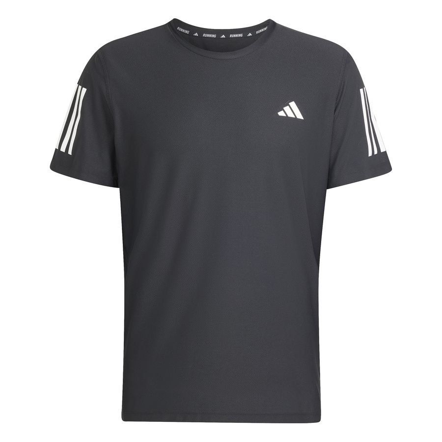 adidas Running T-Shirt Own The Run - Black/Reflect Silver - Men's-SoccerKits Hub | Buy Soccer Jerseys Online