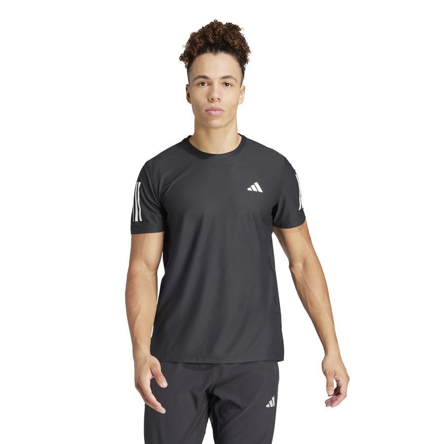 adidas Running T-Shirt Own The Run - Black/Reflect Silver - Men's-SoccerKits Hub | Buy Soccer Jerseys Online