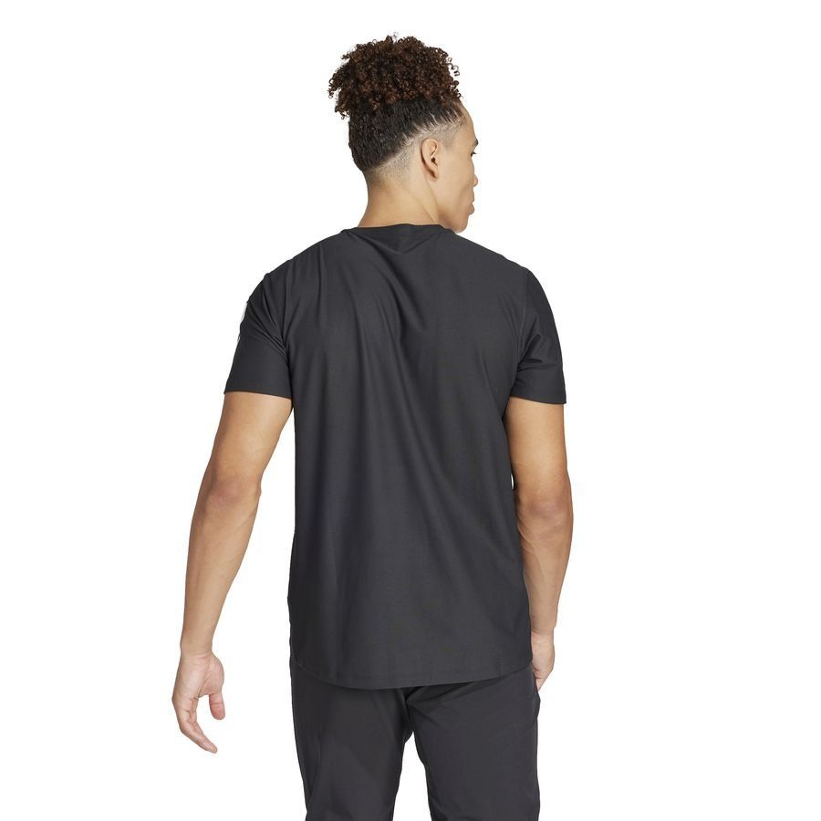 adidas Running T-Shirt Own The Run - Black/Reflect Silver - Men's-SoccerKits Hub | Buy Soccer Jerseys Online