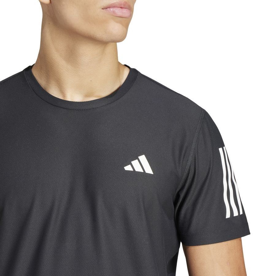 adidas Running T-Shirt Own The Run - Black/Reflect Silver - Men's-SoccerKits Hub | Buy Soccer Jerseys Online
