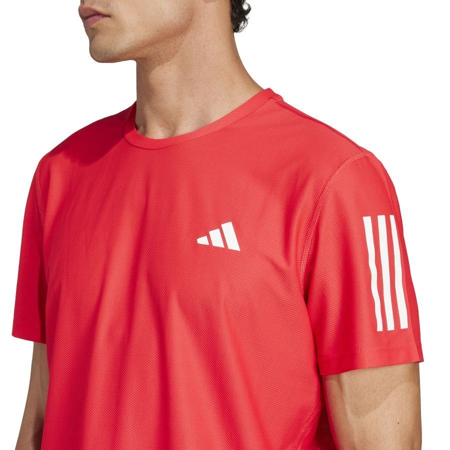 adidas Running T-Shirt Own The Run - Pure Ruby - Men's-SoccerKits Hub | Buy Soccer Jerseys Online